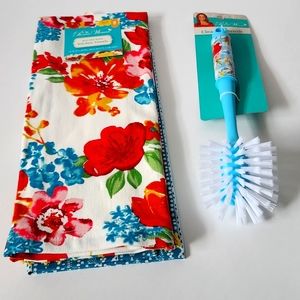 NEW Pioneer Women Dish towels & Dish scrubber